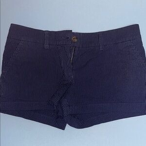 Southern Tide Navy Blue Shorts with Tailored Pinstripe Design
